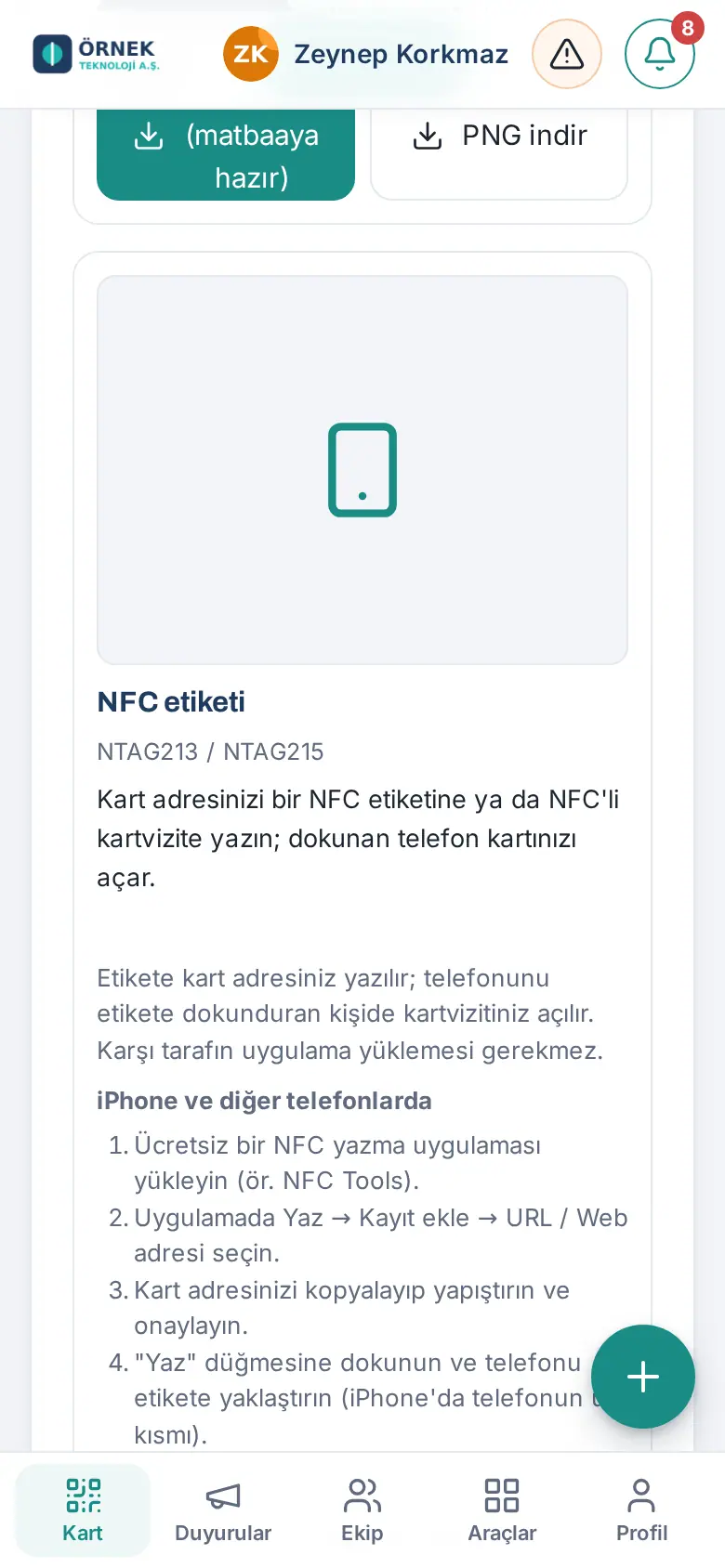 NFC etiketi