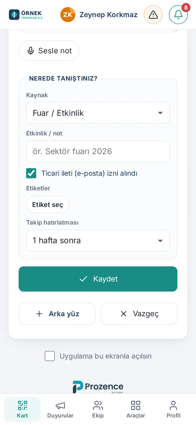 Nerede tanıştınız?