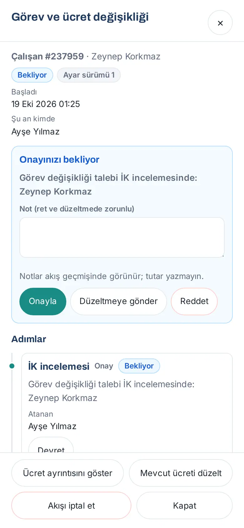 Telefonda aynı pencere