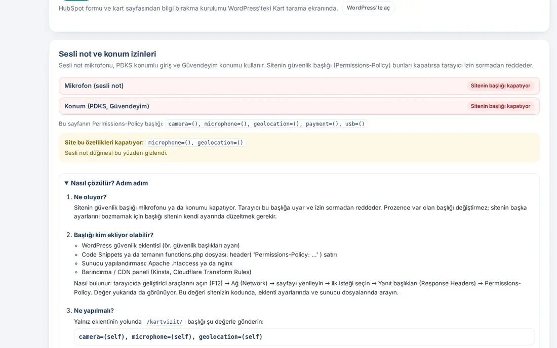 Sitenin başlığı kapatıyor: kırmızı durum ve Nasıl çözülür? bölümü