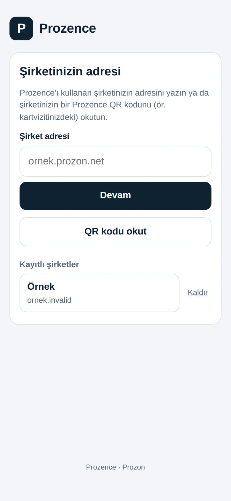Kayıtlı şirketler ve Kaldır