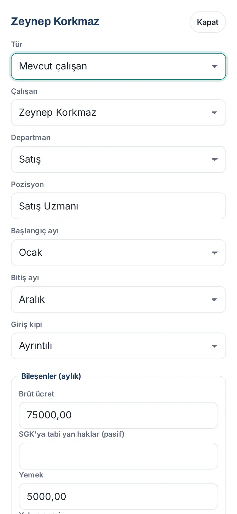 Kişi penceresi telefonda tam ekran açılır